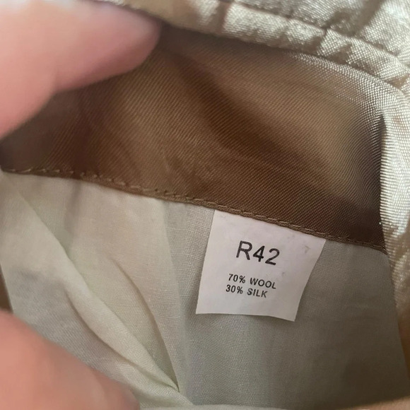 Jos A. Bank Men’s Wool/Silk Blend Corduroy Sport Coat Blazer in Camel Size 42 - Picture 12 of 13